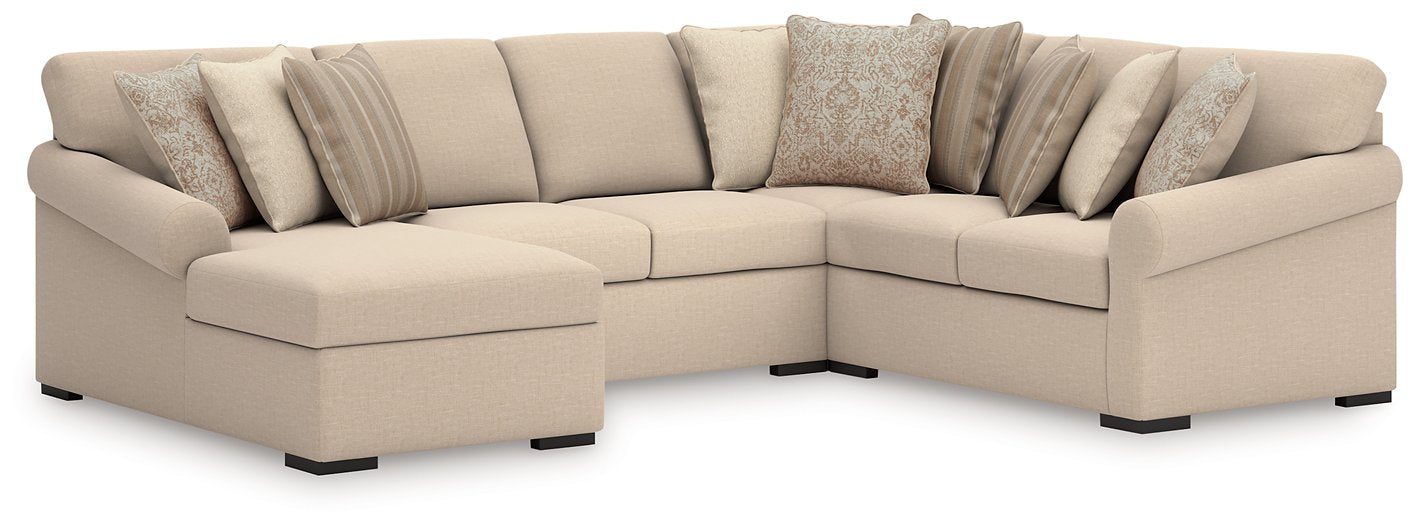 LadyMae Sectional with Chaise - Brough Furniture & Mattress (Lapeer, MI)