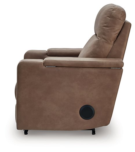 Lorrenton Power Glider Recliner with Audio System - Brough Furniture & Mattress (Lapeer, MI)