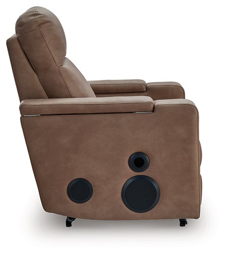 Lorrenton Power Glider Recliner with Audio System - Brough Furniture & Mattress (Lapeer, MI)
