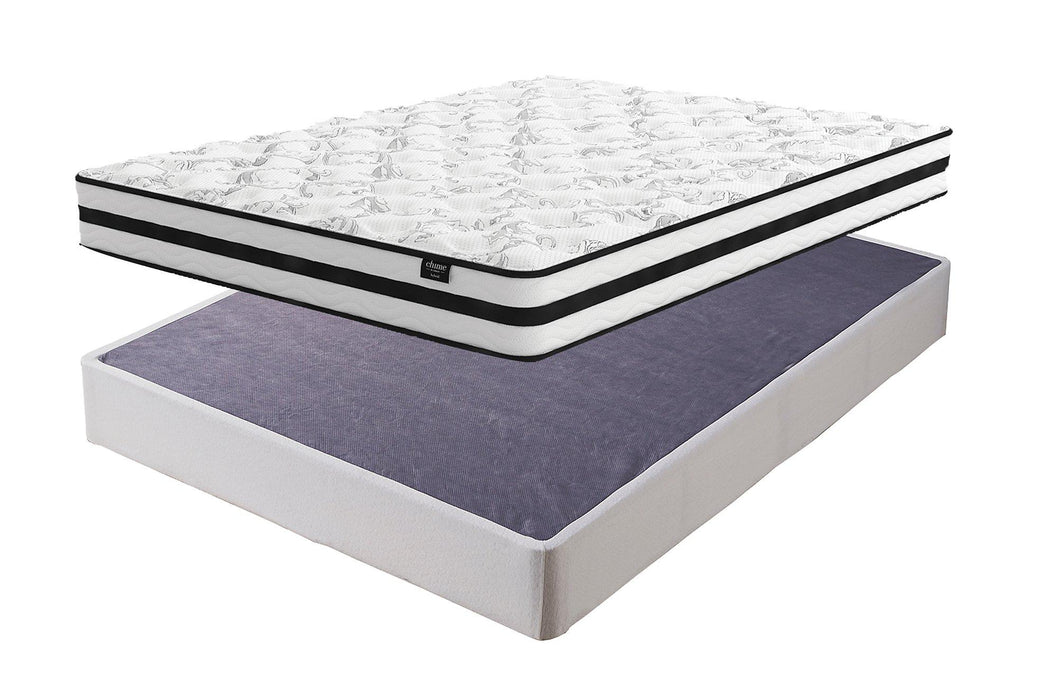 8 Inch Chime Innerspring Mattress Set - Brough Furniture & Mattress (Lapeer, MI)