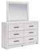 Cayboni Dresser and Mirror - Brough Furniture & Mattress (Lapeer, MI)