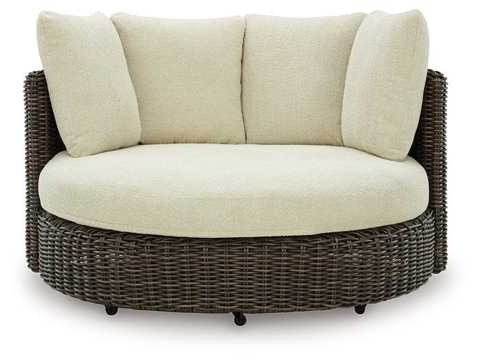 Kimora Outdoor Swivel Lounge Chair with Cushion