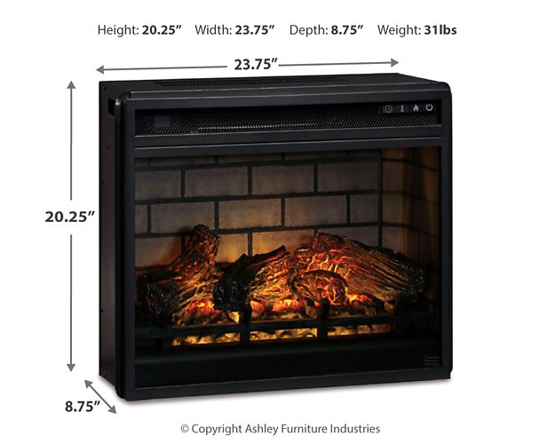 Entertainment Accessories Electric Infrared Fireplace Insert - Brough Furniture & Mattress (Lapeer, MI)